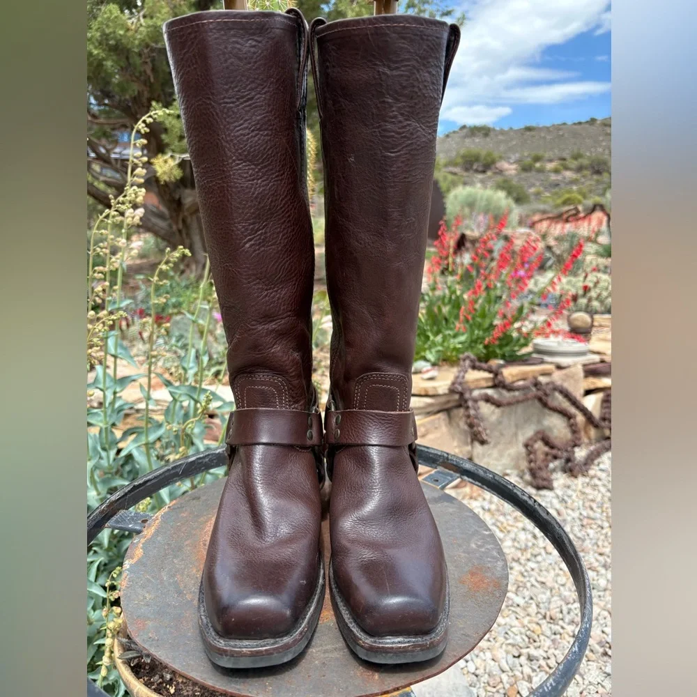 Frye 15R Tall Harness Boots - Picture 9 of 16